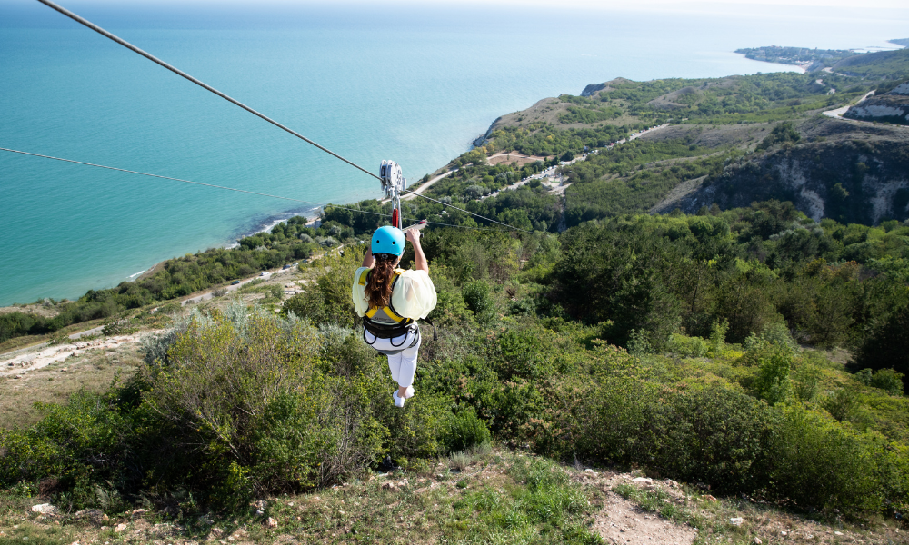 ziplining
