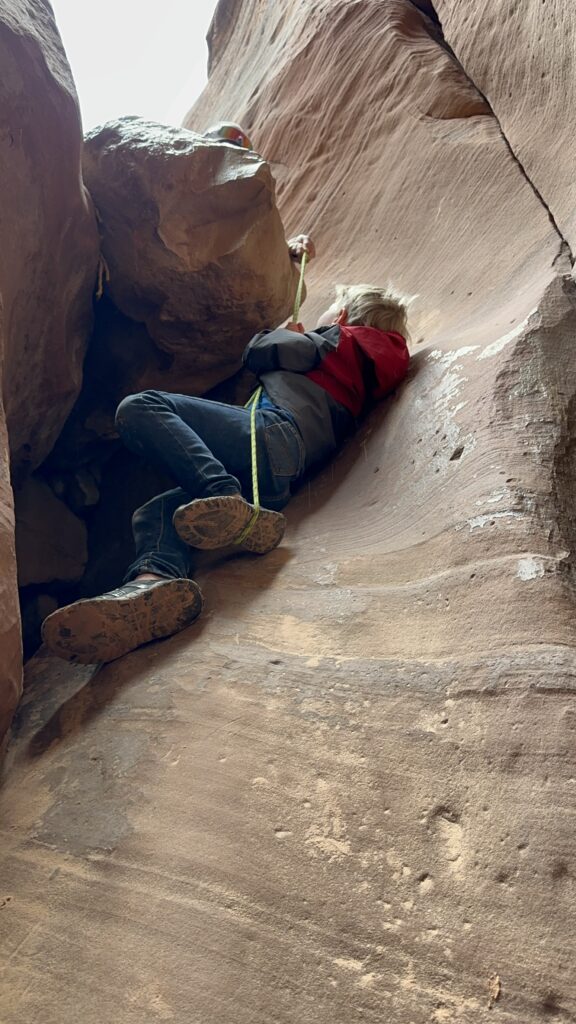 slot canyon rock climbing